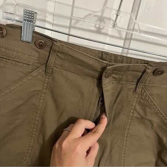 Vince Olive Green High Waisted Military Style Joggers Pants Size 8 V2 - Picture 3 of 10